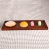 Wooden Serving Tray Plate for Tea Set Fruits Candies Food Home Decoration (45*15*2cm)