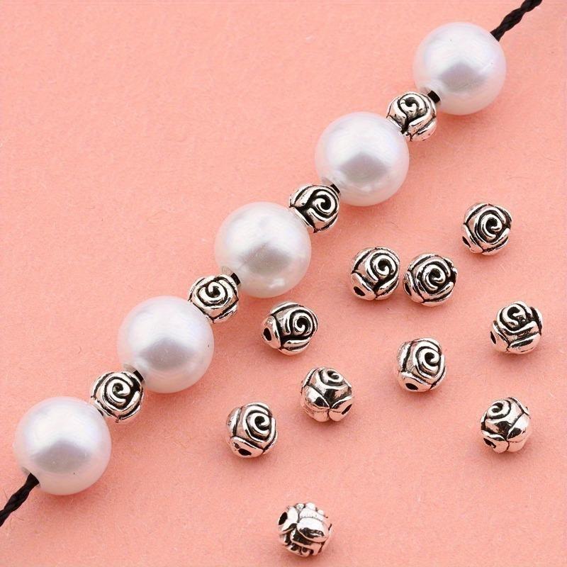 Acessórios para Joias Pulseira Colar DIY Feitos à Mão Materiais Contas Antigas de Prata