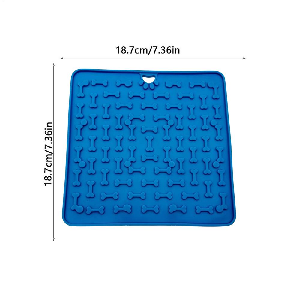 Pet Licking Plate Slow Food Plate Licking Pad Silicone Pet Slow Food Tableware Bowl Suction Cup Dog Licking Pad Anti-Choking Pad