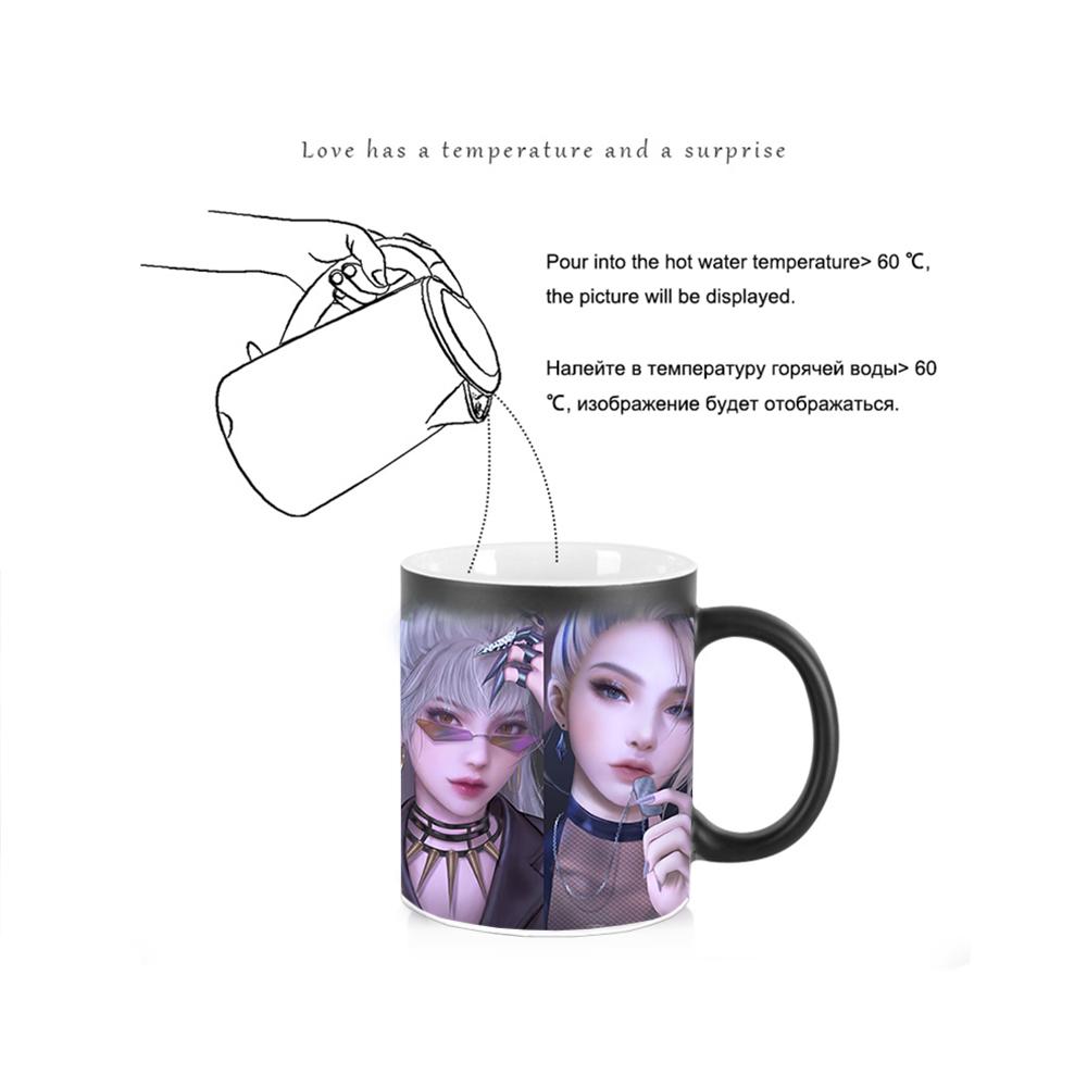 5 Girls Magic Mug BSKT-157 Sublimation Blanks Discoloration Coffee Cup Cups Color Change Mug Anime Personalized Gifts Drinkware