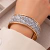 Design Sense Fun Colorful Rice Retro Bead Sparkling Open Bangle Bracelet Exaggerated Wide Face Personalized Bracelet Jewelry