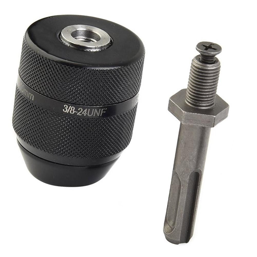 Adapter Drill Chuck 0.8-10 Mm 2Pcs Black Drill Chuck