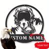 Custom Metal Sign Art Retro Fighter Pilot Gift Garage Wall Decor