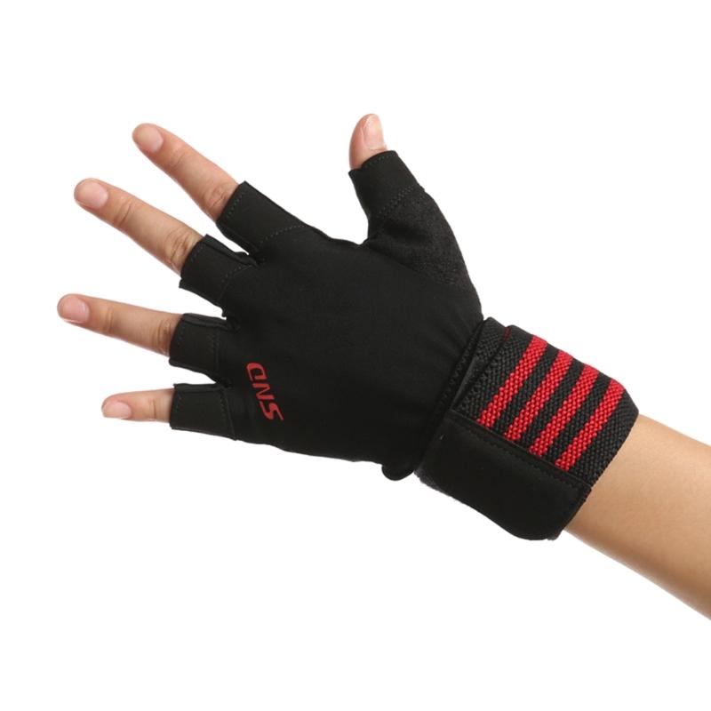 Gym Gloves Weight Lifting Training Gloves Men Women with Wrist Straps Support, Padded Full Palm Protections, Breathable