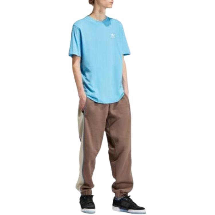 adidas Trefoil Essentials Tee Semi Blue Burst Men Streetwear IU2358