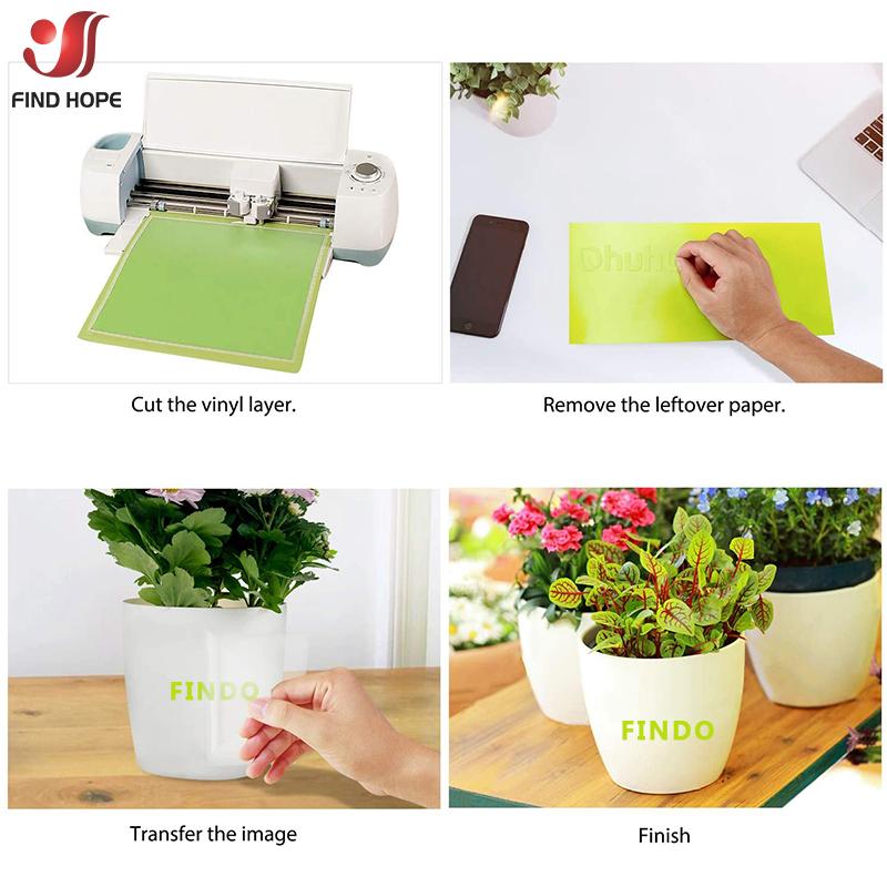 Glänzendes Selbstklebendes Vinyl Premium Bastelschneidefolie für Außen Dekor Aufkleber Cutter Auto Wand Schriftzug Folie DIY 30*25cm/100cm