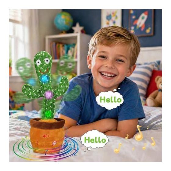 Cactus Toy, Talking Cactus, Dancing Cactus, Moving Recording Toy, 120 Songs Included, Dancing Cactus Toy, Volume Adjustable, Present, Birthday Gift,