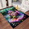 Colorful Fantasy Castle Landscape Rug Non-slip Rug Suitable for Living Room and Bedroom Sofas.
