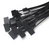 100 Pezzi Fascette per Cavi Marcatore in Nylon Autobloccanti Etichette a Zip con Etichetta Scrivibile per Organizzazione Cavi Elettrici di Rete Ethernet