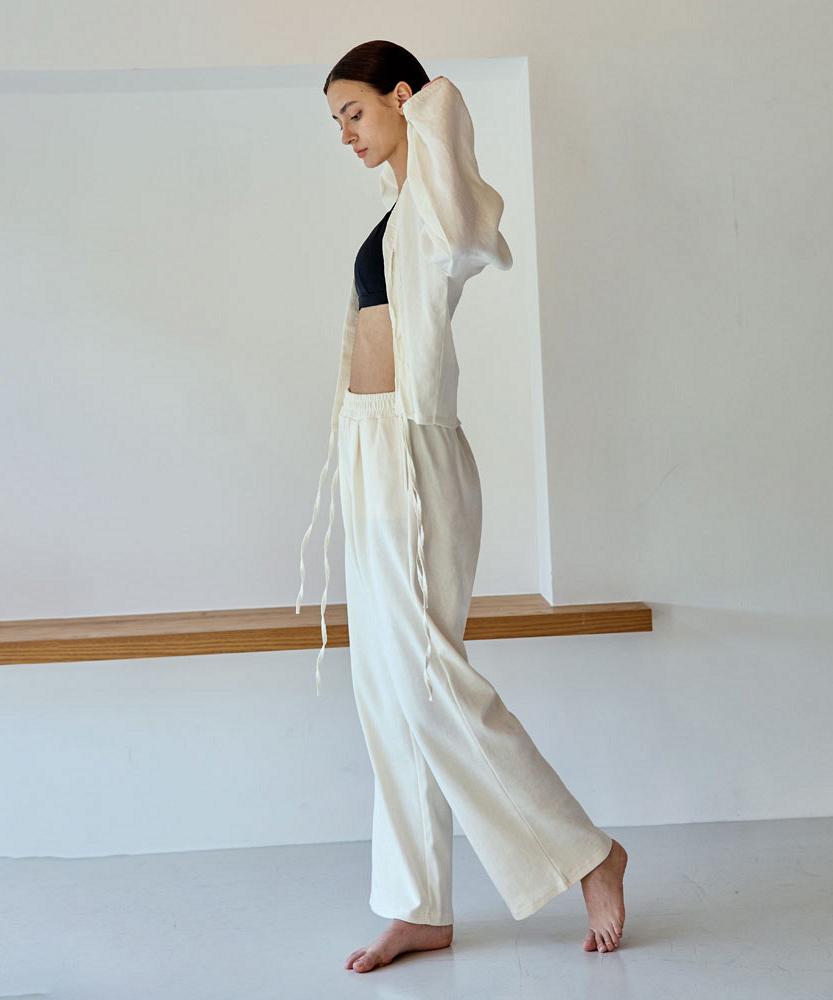 Debiweeo Long Wide Training Pants Devi-B0072-Cream