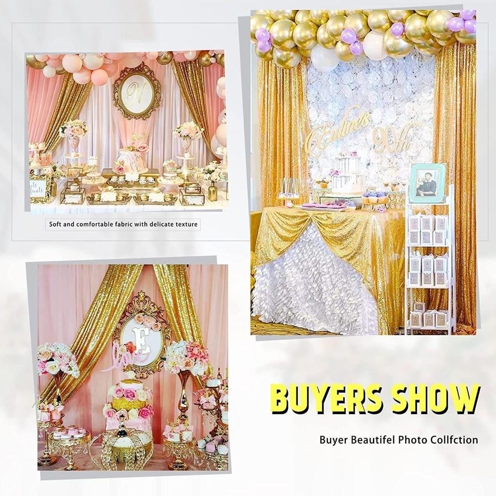 Stage Events Colorful Sequin Backdrop Curtain Decorative Polyester Sequence Backdrop Funny Photography Background Birthday Party