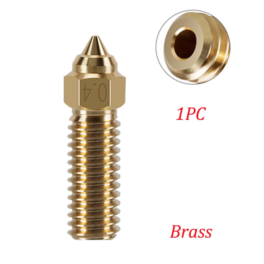 Nozzles For Creality Ender 3 V3 KE/ K1/ K1 Max/ CR-M4 High Quality Brass Copper Plated Hardened Steel Bimetal Volcano Nozzle