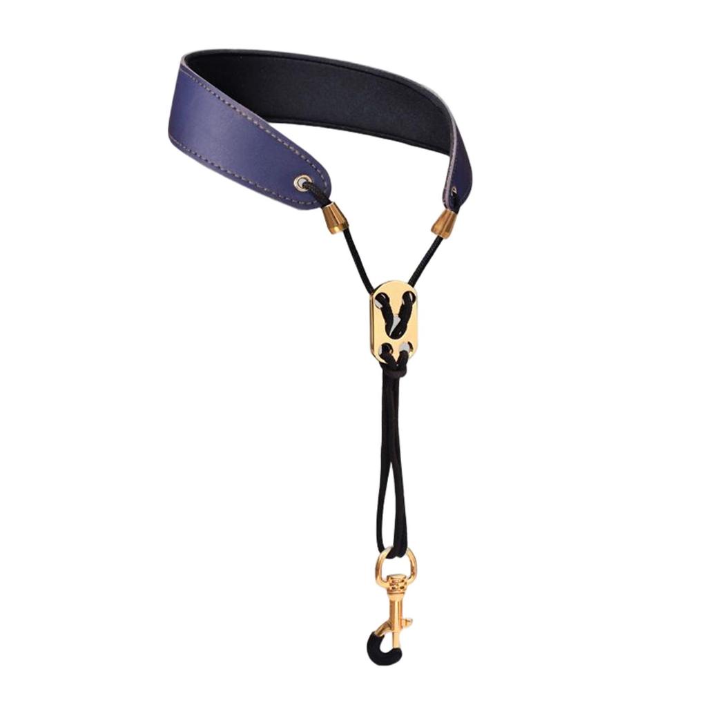 PU Leather Saxophone Shoulder Strap No Stress On Neck Shoulder Strap Adjustable