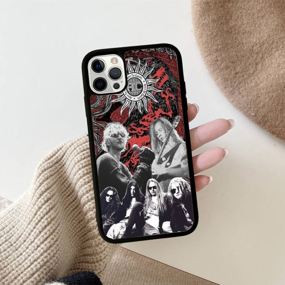 

Retro Band A-Alice In C-Chains For IPhone 17 16 15 14 13 Pro 12 11 Pro Max Hard PC+TPU Phone Cases Back Cover iPhone 16 plus
