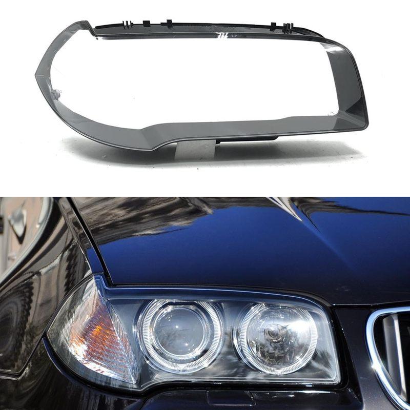 Left Right Car Headlight Lens Cover For BMW X3 E83 2004-2010 Clear Headlamp Cover Transparent Lampshade Head Lamp Shell