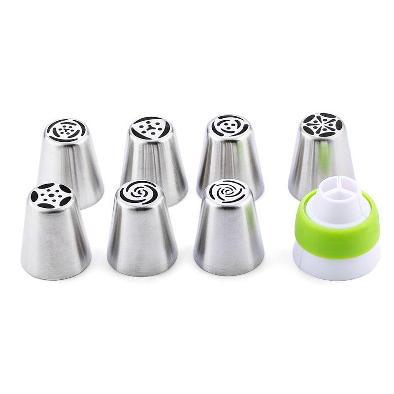 

FAIS DU 8-52pcs Russian Piping Tips Cake Decorating Set Baking Supplies Set for Cupcake Rose Flower Nozzles Icing Pastry Tips
