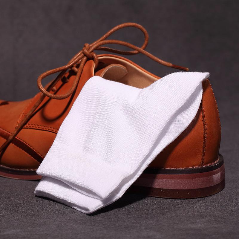 5 Pairs Pure Color High Quality Women and Men Cotton Socks Soft Breathable Antibacterial Black Business Men Socks