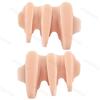 Fashion 2Pcs=1Pair Soft Gel A-shaped Toe Overlapping Separator Bunion Corrector Spacer Wear-resistant Foot Straightener Toe Stretcher