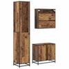 Bathroom Furniture Set with Shelf 3 Pcs Reclaimed Wood Engineered Wood
