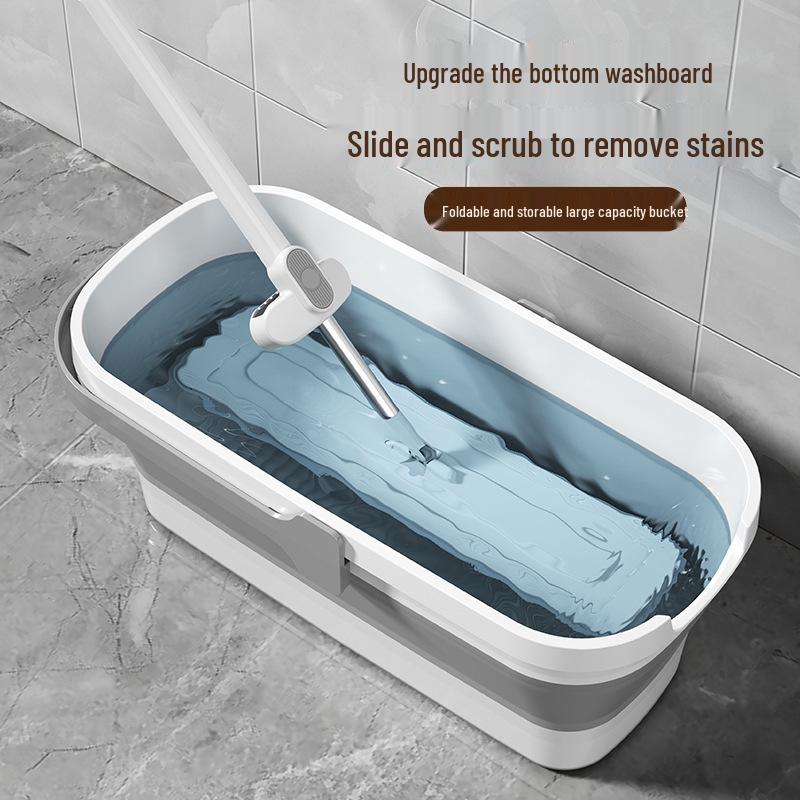 Collapsible Water Bucket for Mopping & Washing - Durable Plastic, Large Rectangular Design for Household & Car Cleaning
