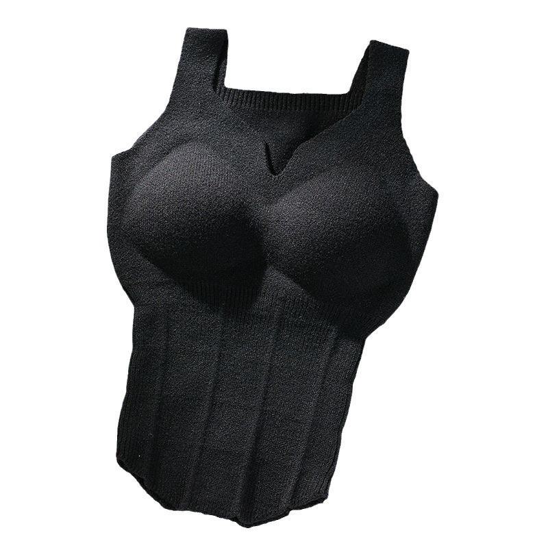 Women's Plus Size Self-Heating Velvet Vest - Thickened & Warm