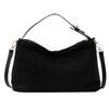 Women Autumn Winter Big Boston Tote Soft Matte Suede Cow Leather Women's Handbag Shoulder Crossbody Bag For Grey Brown