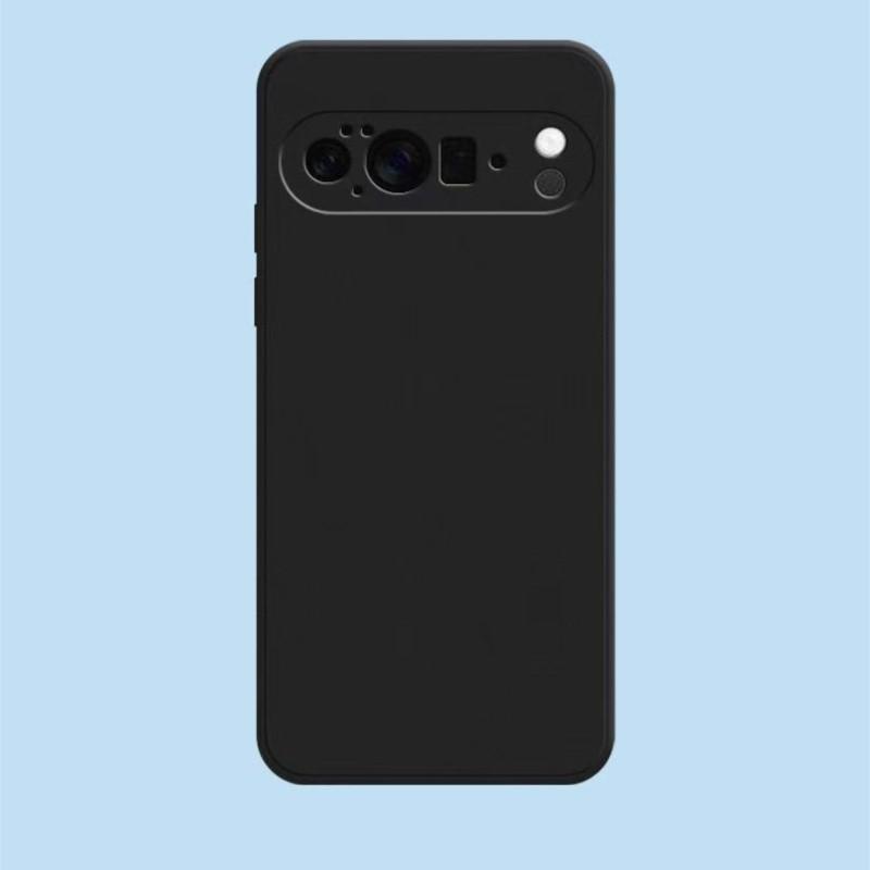 Liquid Silicone Case for Google Pixel 6 6A 7 7A 8 8A 9 9A 10A 10 Pro XL Black Matte Shockproof Soft Cover Case