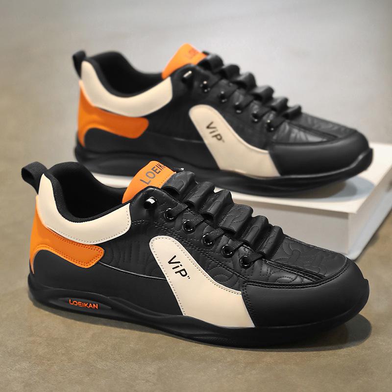 

Весна 2025 года, новые мужские туфли без шнурков, трендовая ленивая обувь, мужская повседневная обувь для доски, мягкая подошва, рабочая мужская обувь 39 чёрный