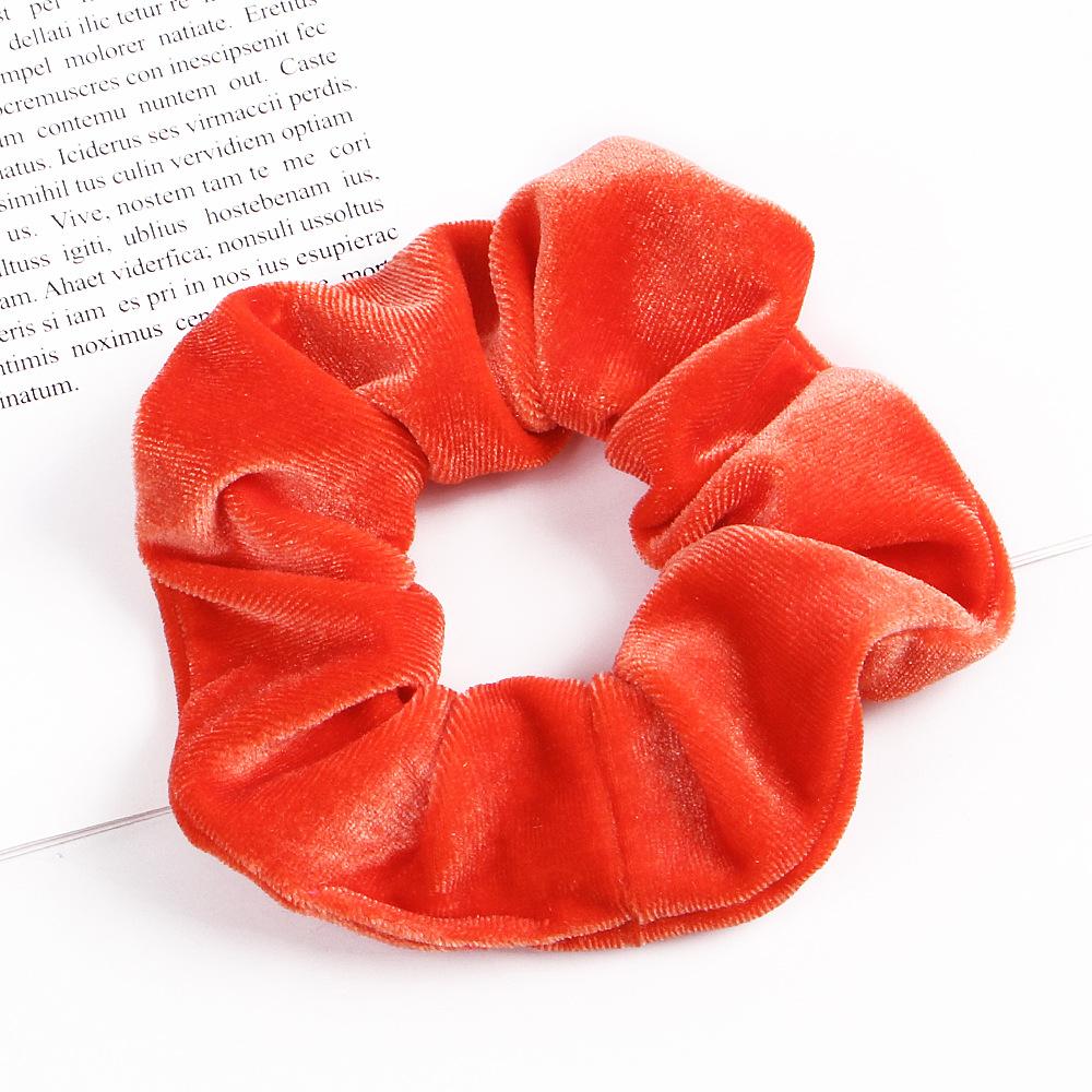 Elegant Velvet Hair Ring Scrunchie Women Girls Elastic Hair Rubber Bands Gum Accessories Tie Hair Rope Ponytail Holder Headdress