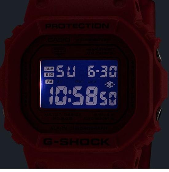 Special CASIO ICONIC RED Series Digital Shockproof 20 ATM Water Resistant Watch Price! G-SHOCK DW-5600RRB-4JF