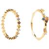 European Spanish Minimalist Crown Zircon Ring with Multicolor Diamonds for Women
