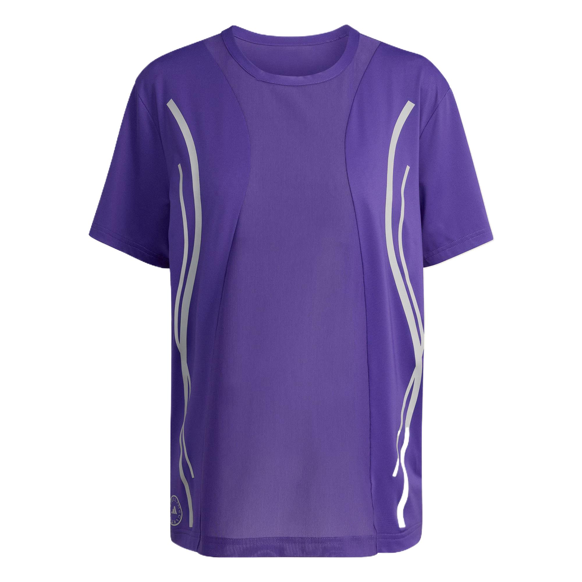 

Adidas X Stella McCartney Running T-Shirt Comfortable Soft Skin-Friendly Versatile Solid Color Short Sleeve Regular T-Shirt Women Tops JL6357 S