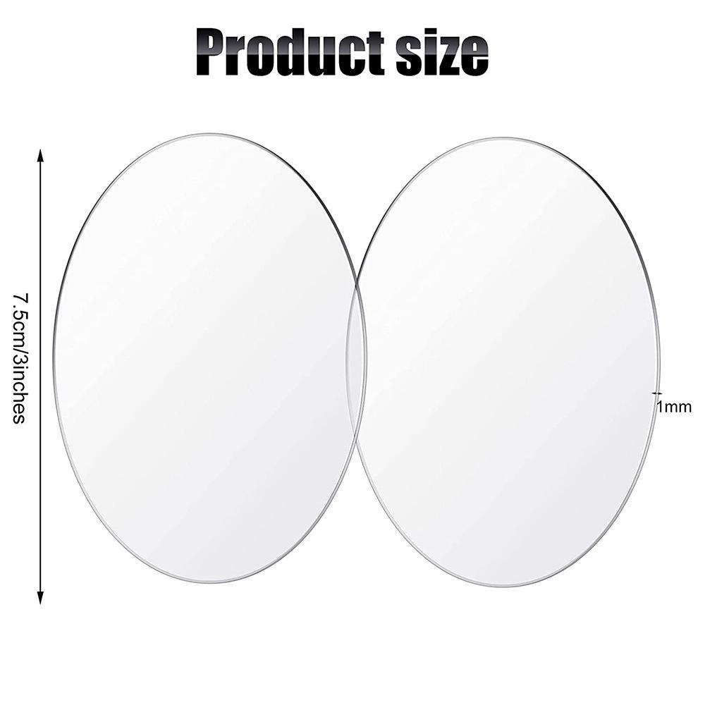 

2/3/4/5/6inch Clear Circle Acrylic 1mm Round Blank Acrylic Disc Panel Ornaments for Picture Frame Painting DIY Crafts Engraving 15PCS