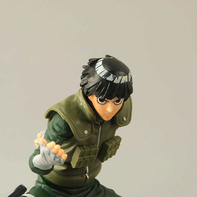 15CM Anime Naruto: Shippūden Rock Lee Naruto Posture de Combat Modèle Jouet Cadeau Figurine d'Action Célèbres Scènes de Combat