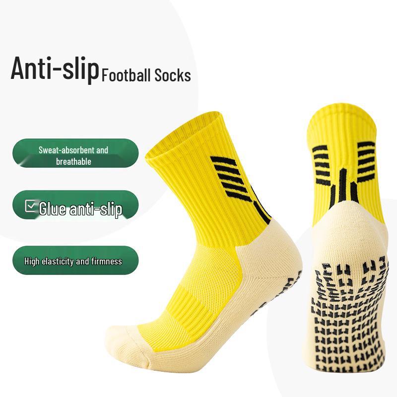 Autumn/Winter Mid-Tube Non-Slip Professional Football Socks with Sweat-Absorbent Towel Bottom