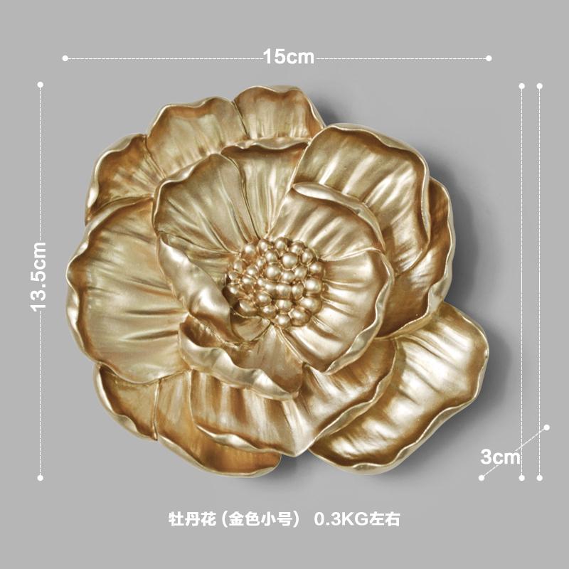 Creative Flower Style Wall Resin Retro Living Room Goldfish Pendant Porch Wall Decoration Wall Decoration Home Decoration