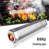 12-inch 304 Stainless Steel Diamond Smoker Tube for Wood Chips, Charcoal, and Spice