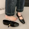Silver single shoes women's new summer shallow mouth beautiful not tired feet Mary Jane women's shoes with skirt