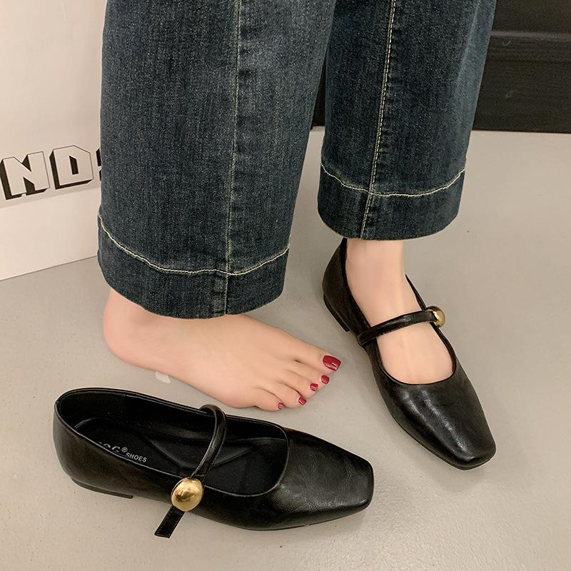 Silver single shoes women's new summer shallow mouth beautiful not tired feet Mary Jane women's shoes with skirt