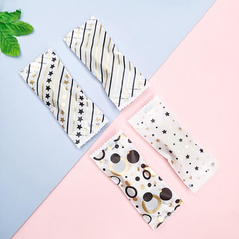 200Pcs Nougat Sugar Plastic Bags Peanut Candy Wrappers Handmade Candy Wrapping Bakery Decoration Packaging Bags