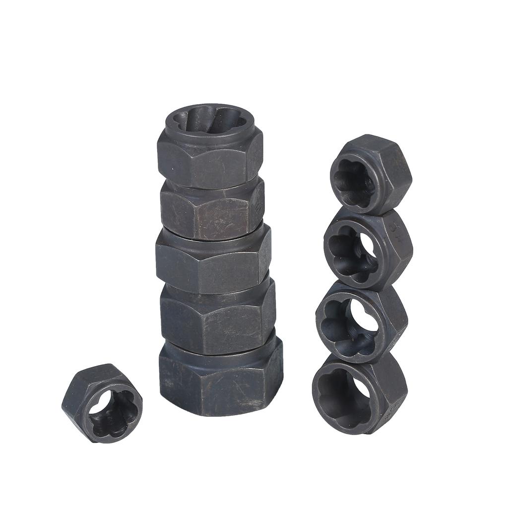 11Pcs Impact Bolt Nut Remover Set Nut Extractor Twist Socket 9-19MM Locking Wheel Metric