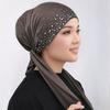 Diamant-Modal-Jersey-Hijab-Dreiecksschal für Frauen, muslimische Hijab-Schals, weiche Tücher für Damen, einfarbig, islamisches Stirnband, Turban