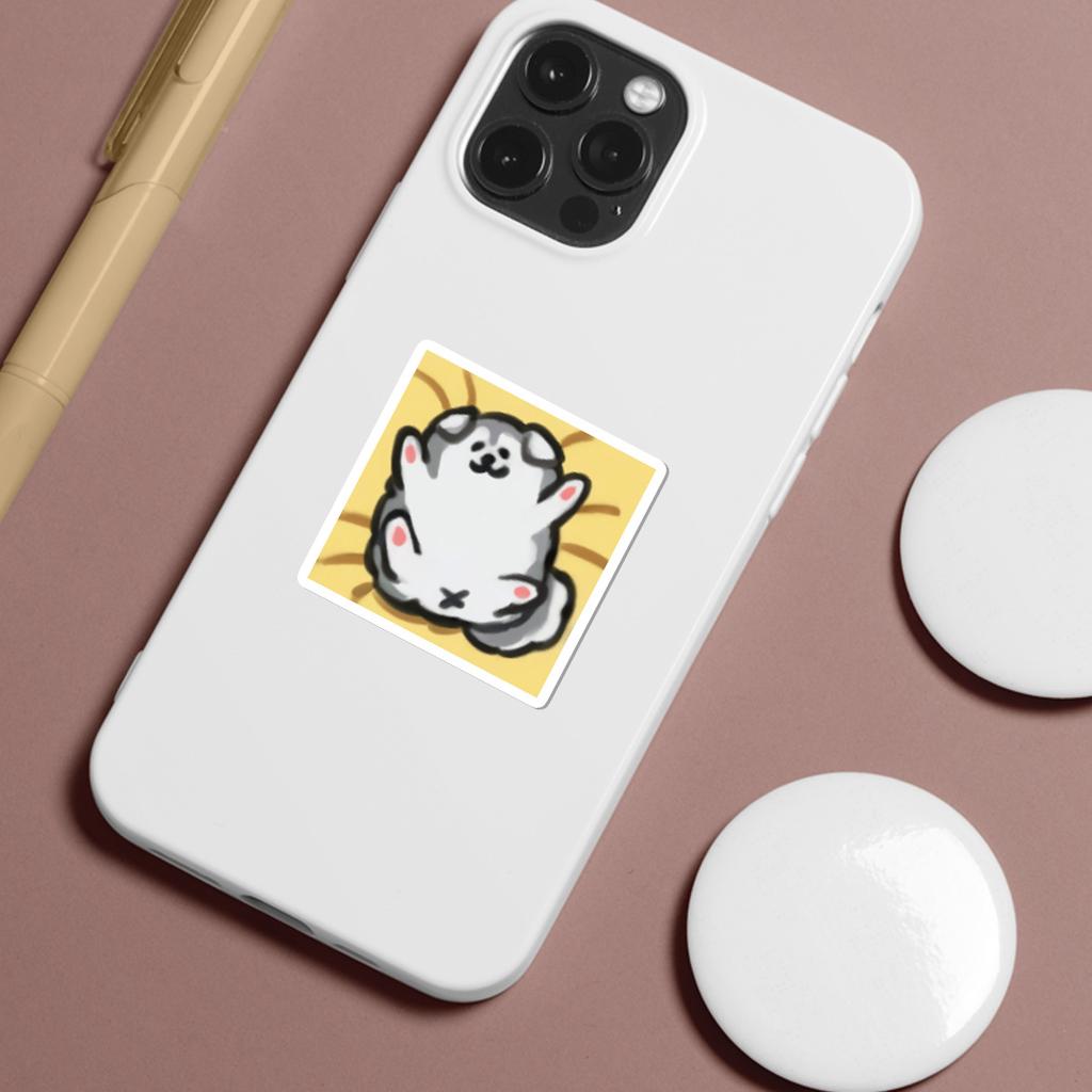 50 Cartoon Husky Emoticon Pack Doodle Stickers Creative Animal Stickers Water Cup Computer Waterproof Decorative Stickers