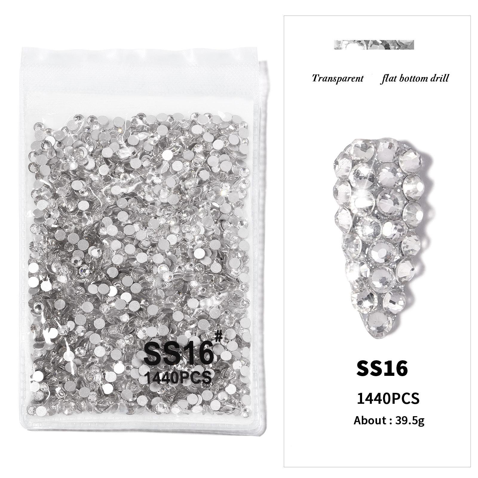 1440 шт./пакет SS3-SS16 Кристалл AB прозрачные стразы для ногтей без исправления плоские — фото 10