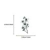 50PCS Colorful Flower PET Sticky Sticker Aesthetic Korean Stationery DIY Transparent Decoration Scrapbooking School Supplies