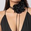 Ingemark Übertrieben Elegant Große Rose Blume Schlüsselbein Kette Halskette Damen Kpop Verstellbar Schleife Seil Choker Y2K Accessoires