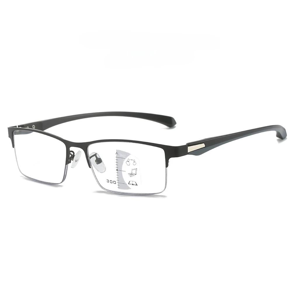 

Очки для чтения с металлической оправой, двойного назначения для дали и близи, с защитой от синего света, ультралегкие, с интеллектуальным зумом, для пресбиопии 4.0