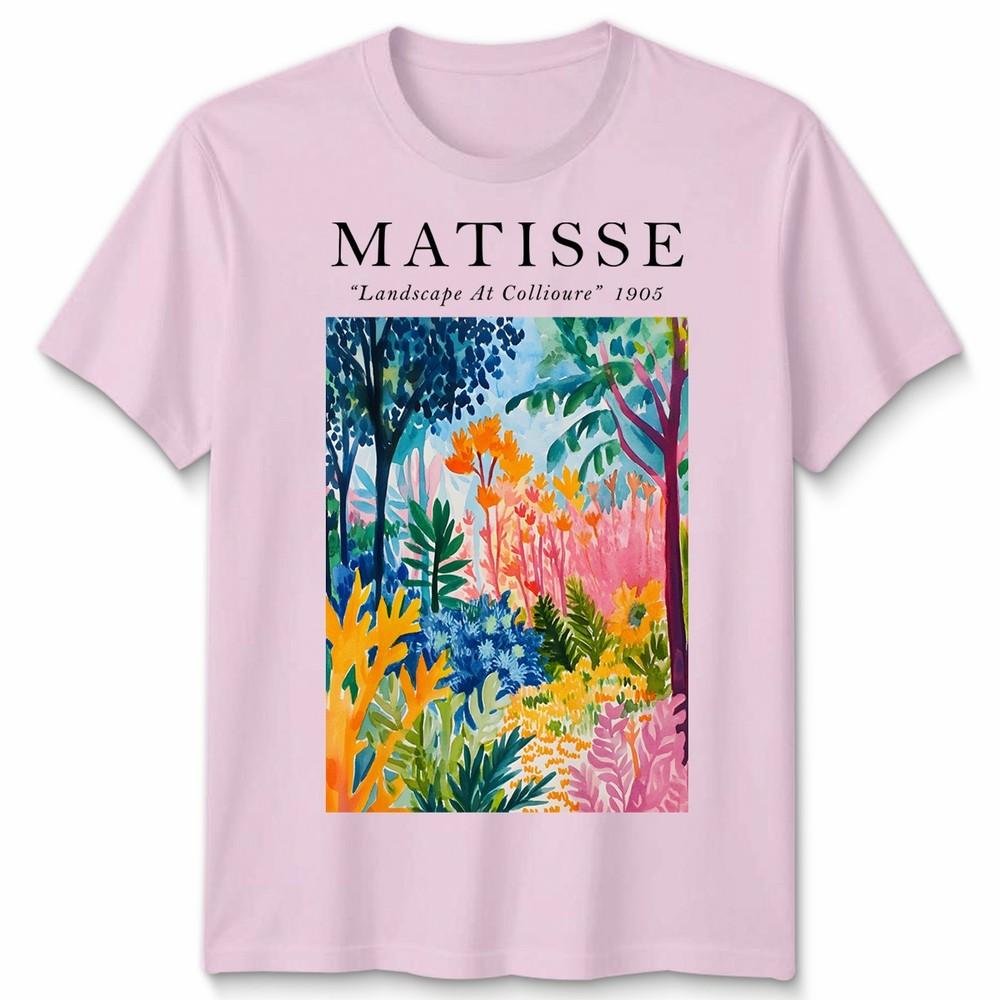 Henri Matisse Unisex T-Shirt Landschaft bei Collioure Kunst Meme Lustiger Stil Geschenk