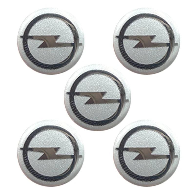 Pegatinas Emblema para Llavero Opel de 14 mm - Insignia Metálica Compatible Corsa/Astra/Mokka/Insignia, Cubiertas de Botón de Repuesto Anti-arañazos