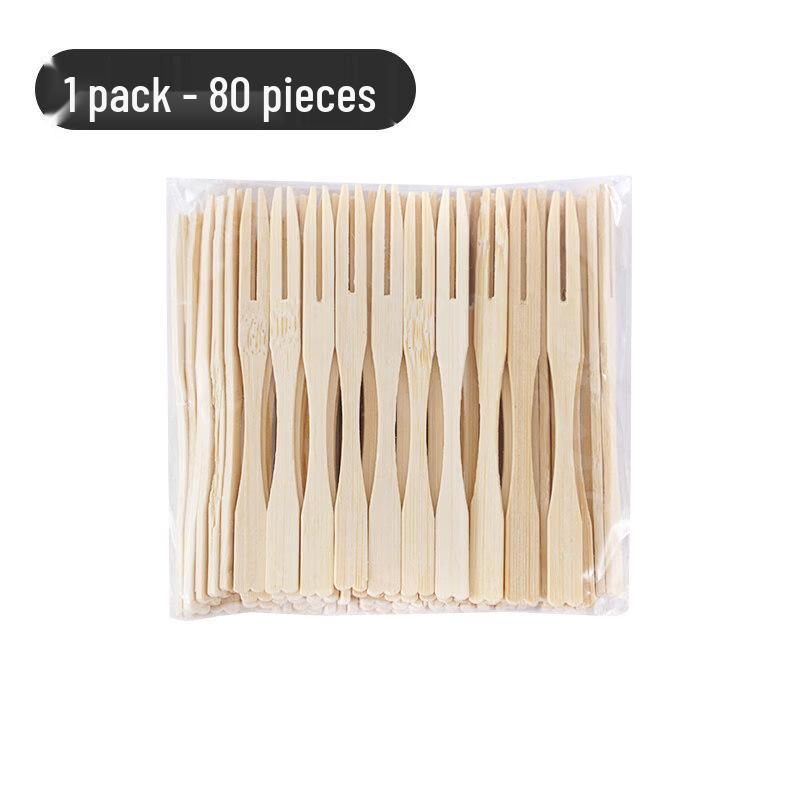 

ZISIZ Disposable Transparent Bamboo Joint Plastic Fruit Forks